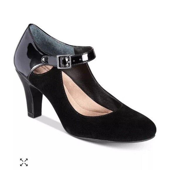 Giani Bernini 8W Black Velmah Memory Foam Mary Jane Pumps Career - Picture 1 of 12